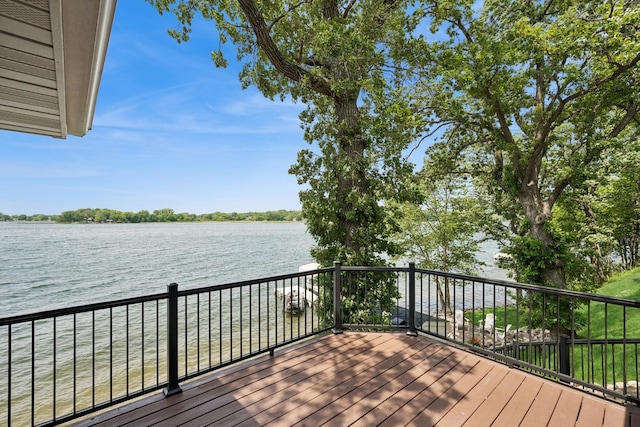 11847 Gulden Ave NW, Maple Lake, MN 55358 - wooden terrace with a water view