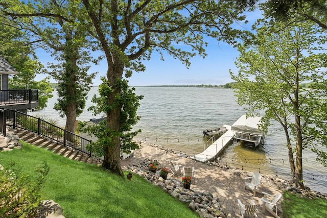 11847 Gulden Ave NW, Maple Lake, MN 55358 - dock area featuring a water view