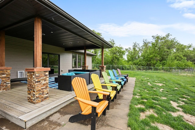 1116 County Road 46, Clearwater, MN 55320 - view of wooden terrace