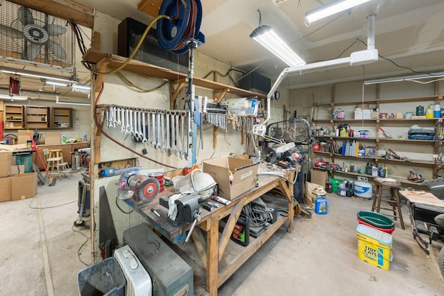 view of storage area