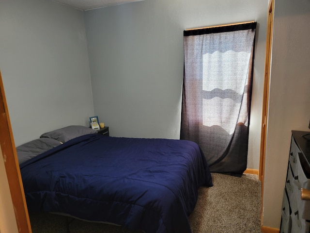 bedroom with carpet floors