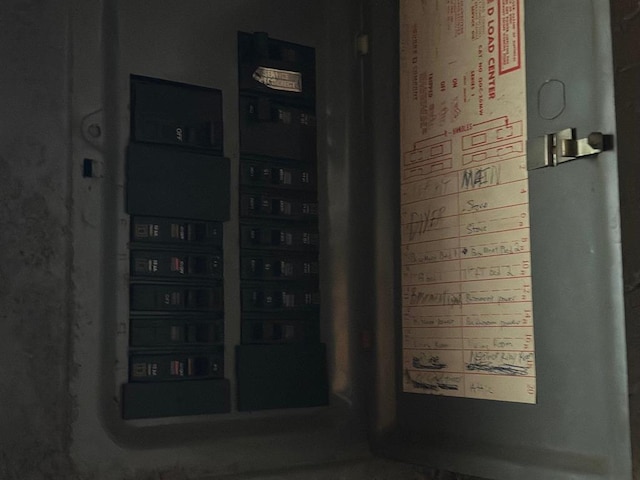 utility room featuring electric panel