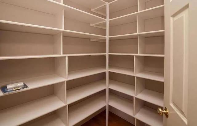 view of storage area