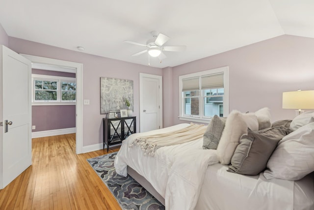 2736 Chowen Ave S, Minneapolis, MN 55416 - bedroom featuring baseboards, light wood finished floors, and ceiling fan