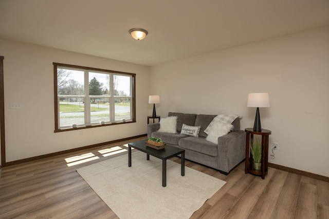 231 Julia St, Claremont, MN 55924 - living area featuring light wood-type flooring and baseboards