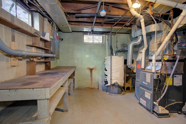 view of basement