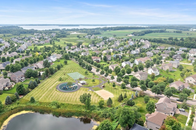 4584 Merganser Dr, Minnetrista, MN 55375 - birds eye view of property with a residential view and a water view