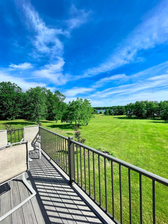 41634 Long Lake Rd, Ottertail, MN 56571 - deck with a yard