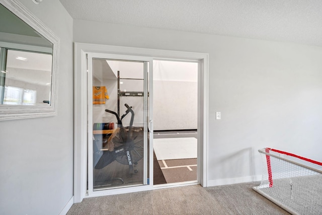 10683 40th St N, Lake Elmo, MN 55042 - playroom featuring carpet floors, baseboards, and a textured ceiling