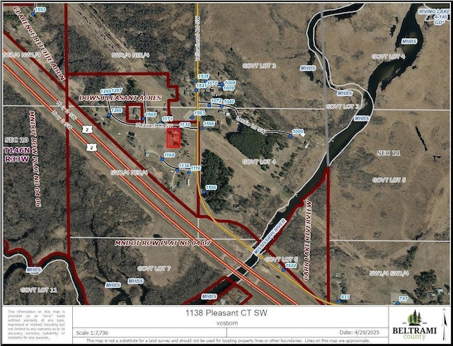 1138 Pleasant Ct SW, Bemidji Twp, MN 56601 - map