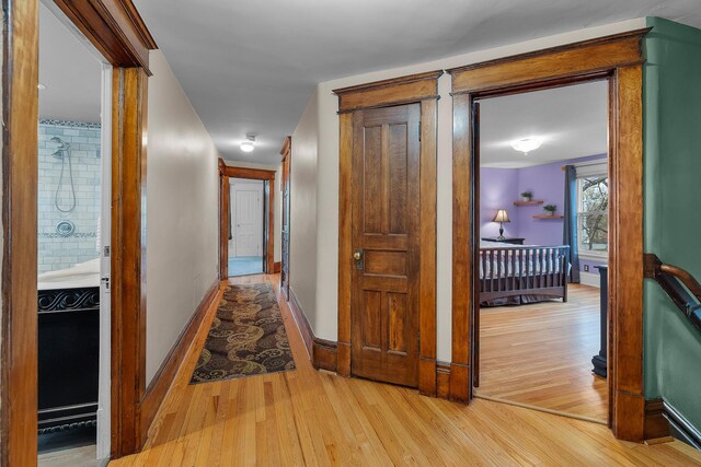 904 Lincoln Ave, Saint Paul, MN 55105 - hall with light wood finished floors and an upstairs landing
