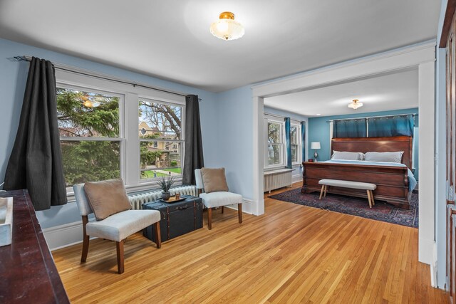 904 Lincoln Ave, Saint Paul, MN 55105 - bedroom with radiator heating unit and light wood-type flooring