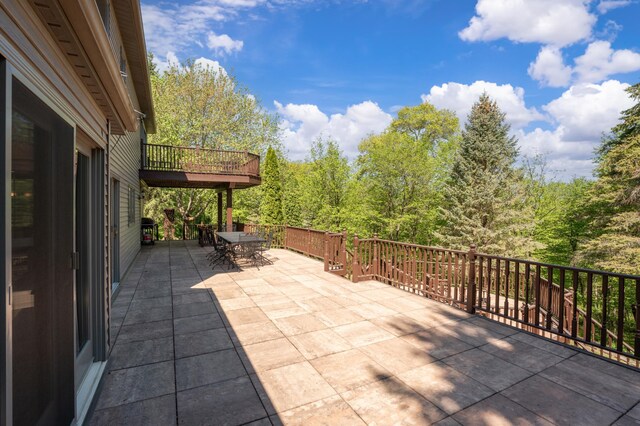view of patio / terrace featuring outdoor dining space