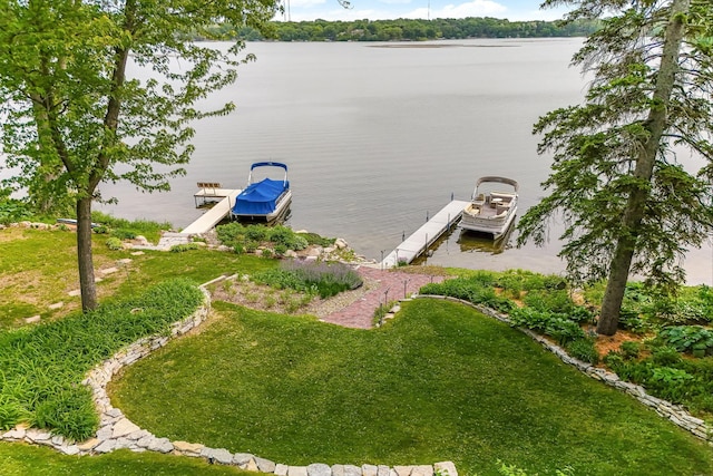 3310 Lake Johanna Blvd, Arden Hills, MN 55112 - dock area featuring a water view