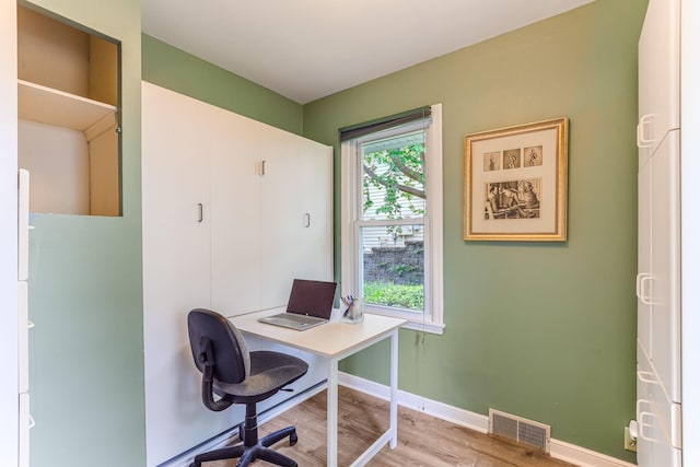 3310 Lake Johanna Blvd, Arden Hills, MN 55112 - office area featuring light wood finished floors and baseboards