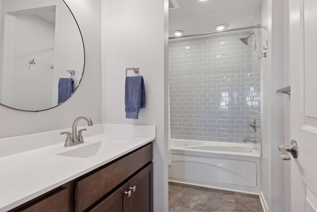 565 Juniper Ct N, Lake Elmo, MN 55042 - bathroom with vanity and bathing tub / shower combination