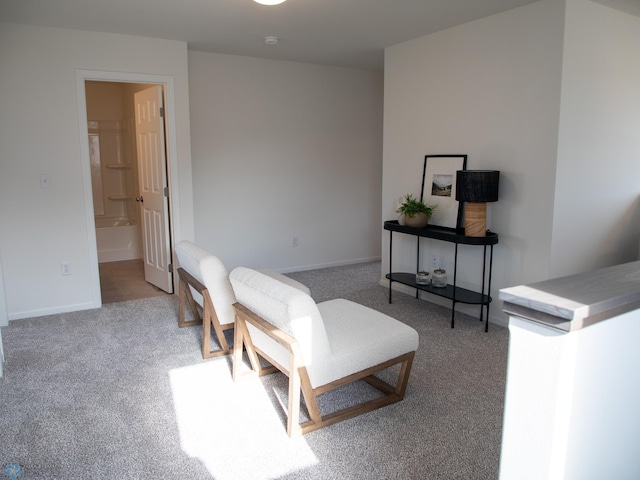 6735 Meadow View Dr S, Fargo, ND 58104 - living area featuring baseboards and carpet