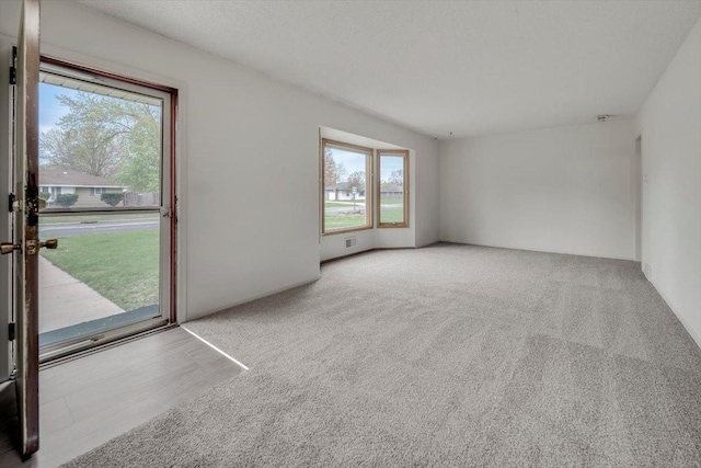 empty room featuring carpet flooring and plenty of natural light