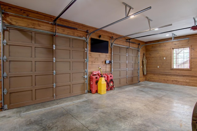 E6516 867th Ave, Colfax, WI 54730 - garage with wood walls