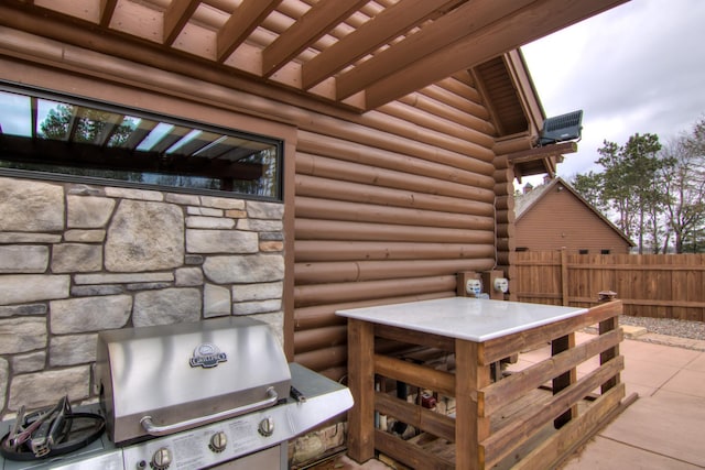 E6516 867th Ave, Colfax, WI 54730 - view of patio with area for grilling