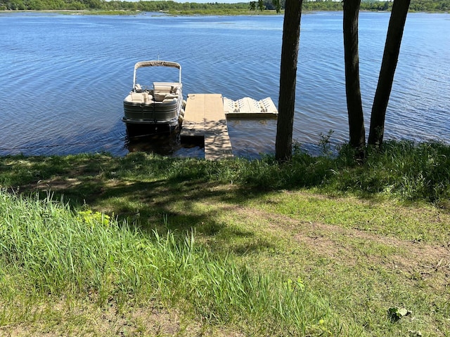 E6516 867th Ave, Colfax, WI 54730 - dock area featuring a water view