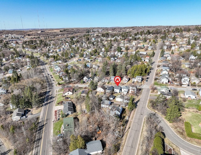 drone / aerial view featuring a residential view