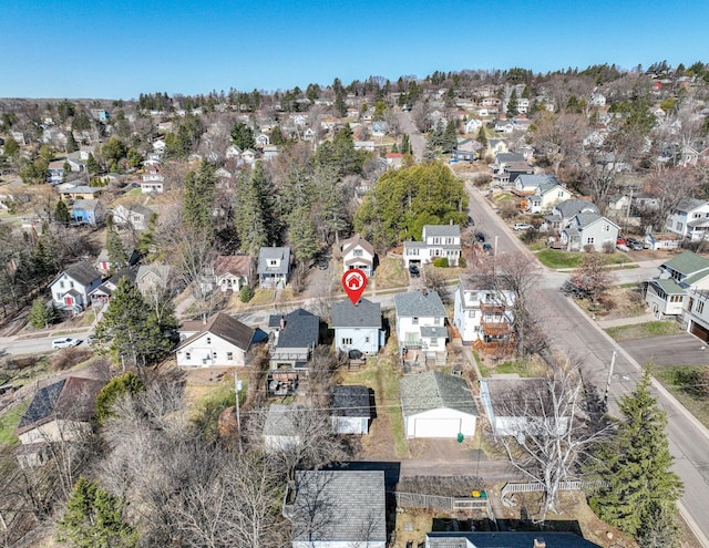 drone / aerial view featuring a residential view
