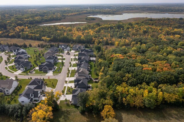 12816 Cedar Ridge Ln, Champlin, MN 55316 - aerial view of property's location featuring a forest and nearby suburban area