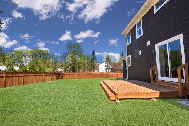 3542 Leroy St, Deephaven, MN 55391 - view of yard featuring a wooden deck
