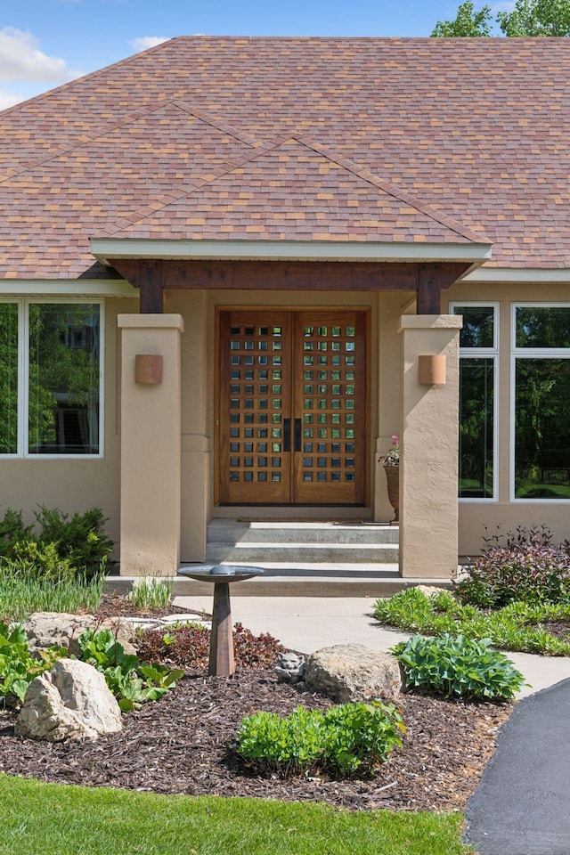 1656 Isabella Pkwy, Chaska, MN 55318 - entrance to property with stucco siding and roof with shingles