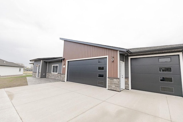exterior space featuring driveway