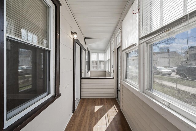 view of sunroom / solarium