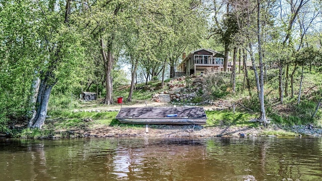 9158 Collins Dr NW, Ramsey, MN 55303 - dock area with a water view