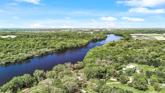 9158 Collins Dr NW, Ramsey, MN 55303 - aerial view of a large body of water and a forest