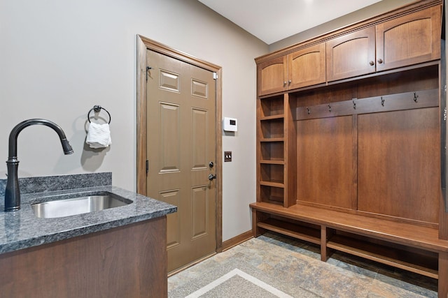 2919 Hilltop Dr, Chaska, MN 55318 - mudroom featuring a sink and baseboards