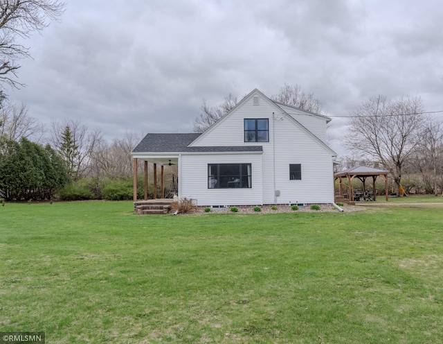 300 Carlson Rd, Cannon Falls, MN 55009 - rear view of property featuring a gazebo and a yard