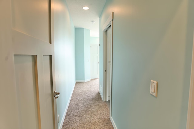 203 Walnut Hill Way, Troy Twp, WI 54022 - hallway featuring recessed lighting, baseboards, and light colored carpet
