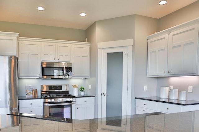 203 Walnut Hill Way, Troy Twp, WI 54022 - kitchen featuring stainless steel appliances, recessed lighting, and white cabinets