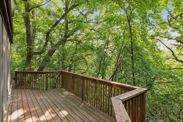 1433 Oldridge Ave N, West Lakeland Twp, MN 55082 - view of wooden deck