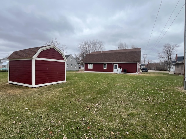 130 2nd St NE, Mcintosh, MN 56556 - view of yard with an outdoor structure and a shed