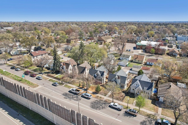 birds eye view of property featuring a residential view