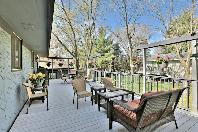 view of deck