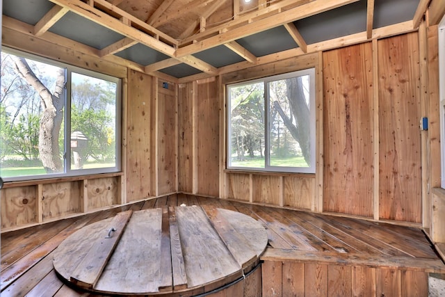 misc room with hardwood / wood-style flooring