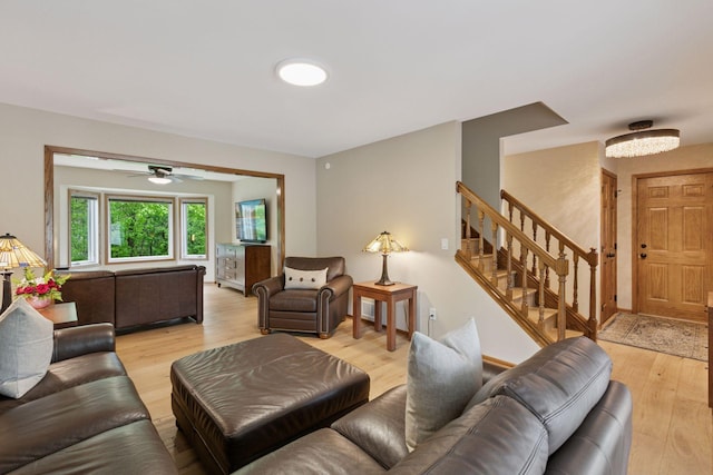 3861 Westbury Dr, Eagan, MN 55123 - living area featuring light wood-style floors and stairs