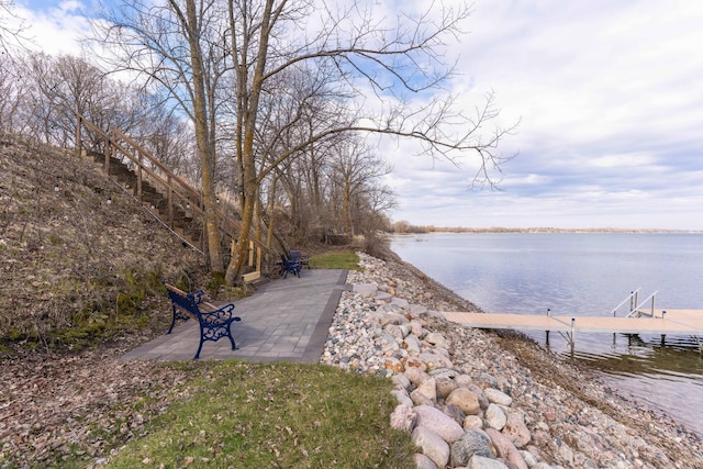 39315 Little Mo Rd, Clitherall Twp, MN 56524 - exterior space featuring a patio and a water view