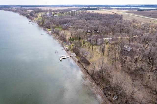 39315 Little Mo Rd, Clitherall Twp, MN 56524 - birds eye view of property featuring a water view