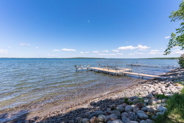 39315 Little Mo Rd, Clitherall Twp, MN 56524 - dock area featuring a water view