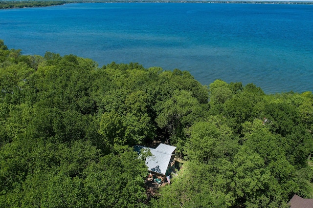 39315 Little Mo Rd, Clitherall Twp, MN 56524 - view from above of property featuring a nearby body of water and a forest