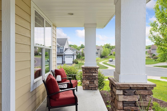 3626 Springwood Ct, Eagan, MN 55123 - covered porch with a residential view