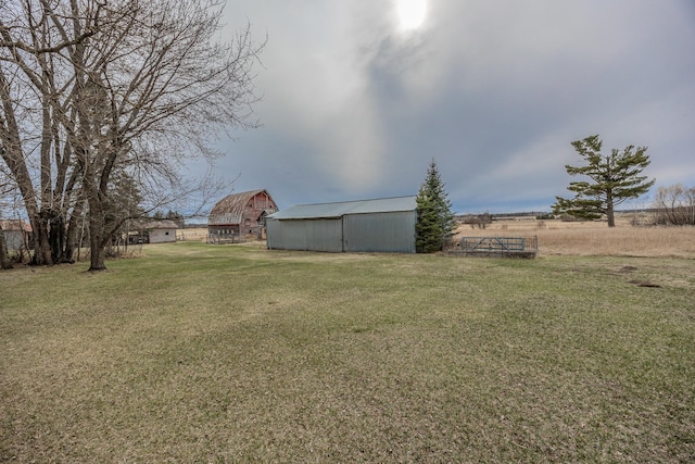 2475 44th St SW, Pine River, MN 56474 - view of yard with a barn and an outbuilding
